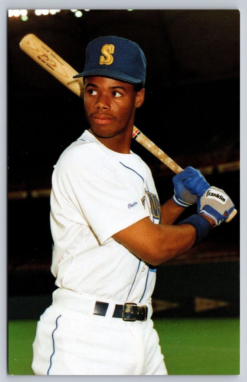 Postcard Ken Griffey Jr. 24 Seattle Mariners Outfield Baseball MLB 1991 Colla